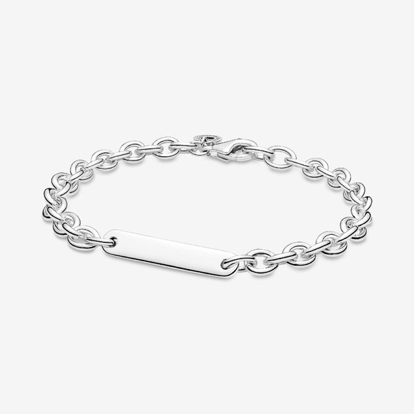 Pandora Bar Link Bracelet in Sterling Silver (7.1") (clasp broken) $98$ - Picture 1 of 8